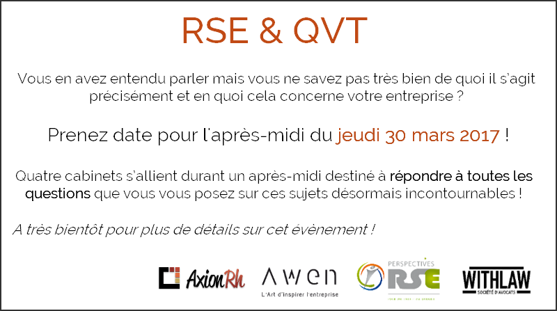 RSE & QVT -  30 Mars 2017 à Rennes